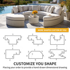 ROFIELTY Custom Bench Cushion, Indoor/Outdoor Patio Furniture & Window Seat