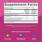 Renzo's Captain Calm Kids Magnesium Supplement with L-Theanine, Dissolvable Kids Vitamins for Relaxation and Mood Support, Sugar-Free Melty Tabs, Green Apple Flavor, 60-Count (1-2 Month Supply)