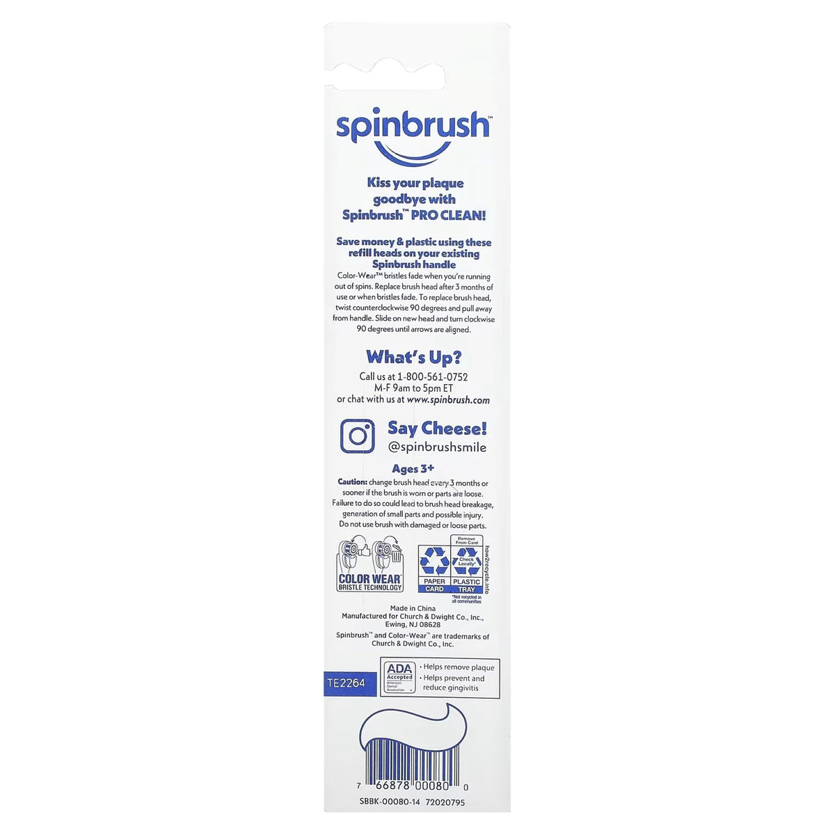 Arm & Hammer Spinbrush Pro Clean Replacement Brush Heads