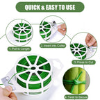 984FT Total (2 Rolls, 492FT Each) Garden Twist Ties with Cutter, Plant Ties for Tomatoes & Vines, Reusable Garden Ties for Gardening, Cable Management & Home Organization