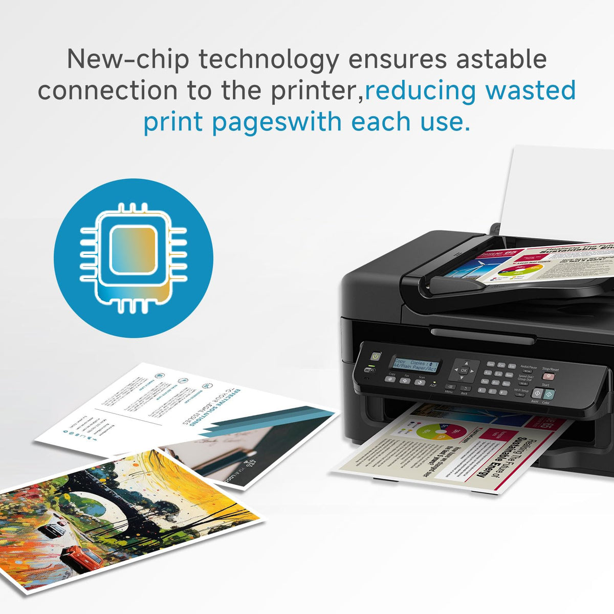 63XL Ink Cartridges Replacement for HP 63 XL Black Color Combo Pack HP63XL