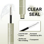 VEYESBEAUTY Lash Bond and Seal Waterproof 2 in 1 Cluster Lash Glue White | Eyelash Extensions Long Lasting Strong Hold Individual Eyelash Glue for Self-Application at Home