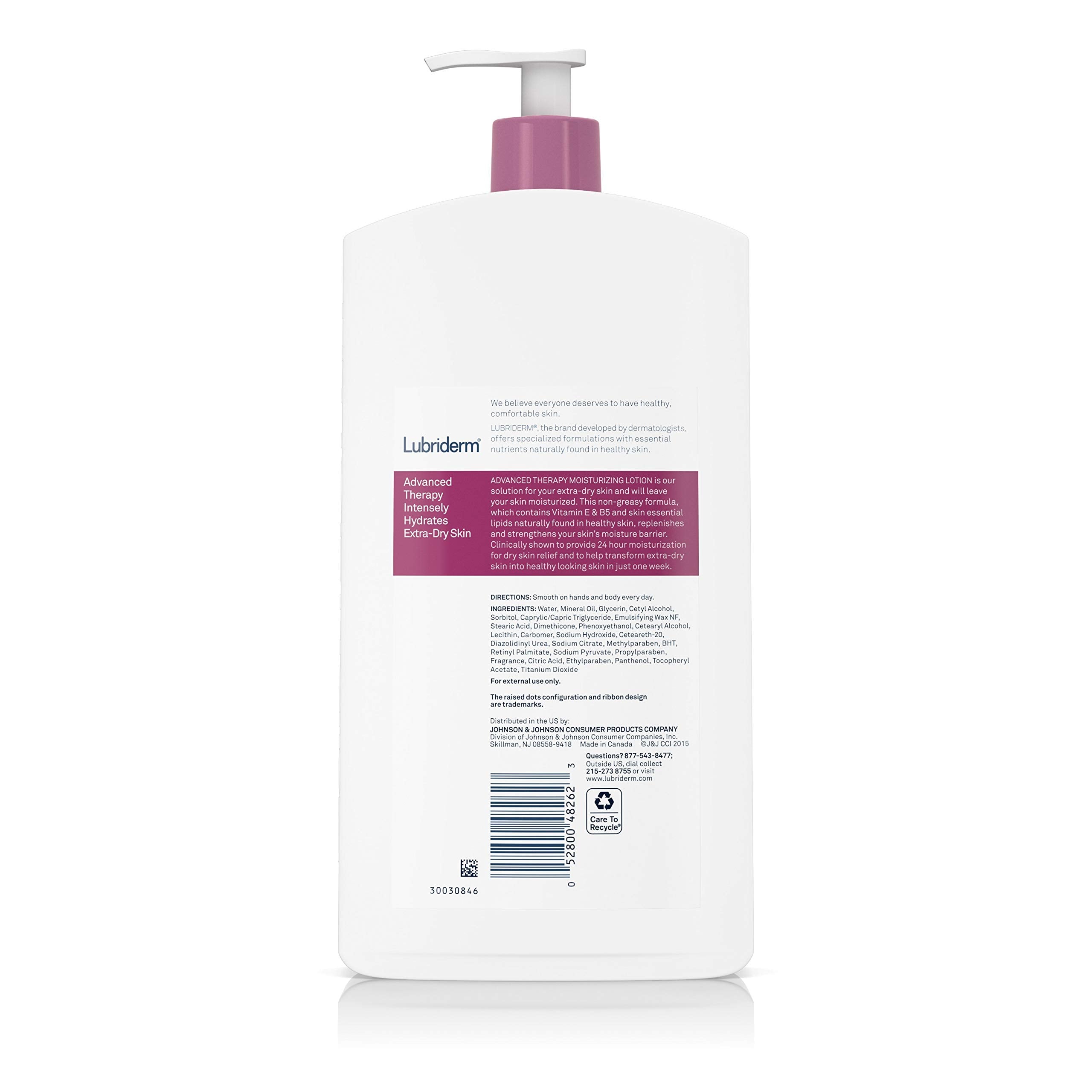 Buy now Lubriderm Advanced Therapy Moisturizing Lotion with Vitamins E and B5, Deep Hydration for Extra Dry Skin, Non-Greasy Formula, 24 fl. oz at indiglob india