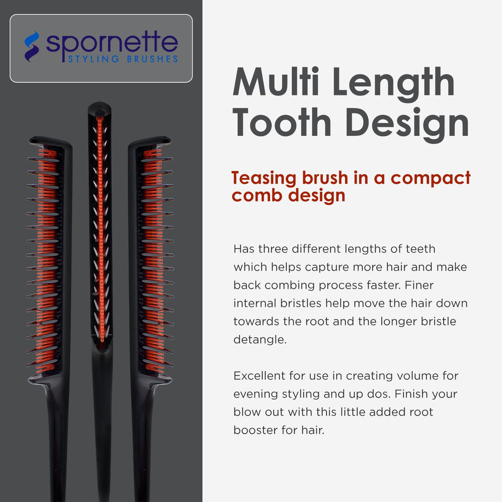 Buy now Spornette Little Wonder Rat Tail Comb - Hair Comb for Teasing, Backcombing & Sectioning - Adds Hair Volume to Fine & Thinning Hair - Heat-Resistant, Durable & Portable at indiglob india