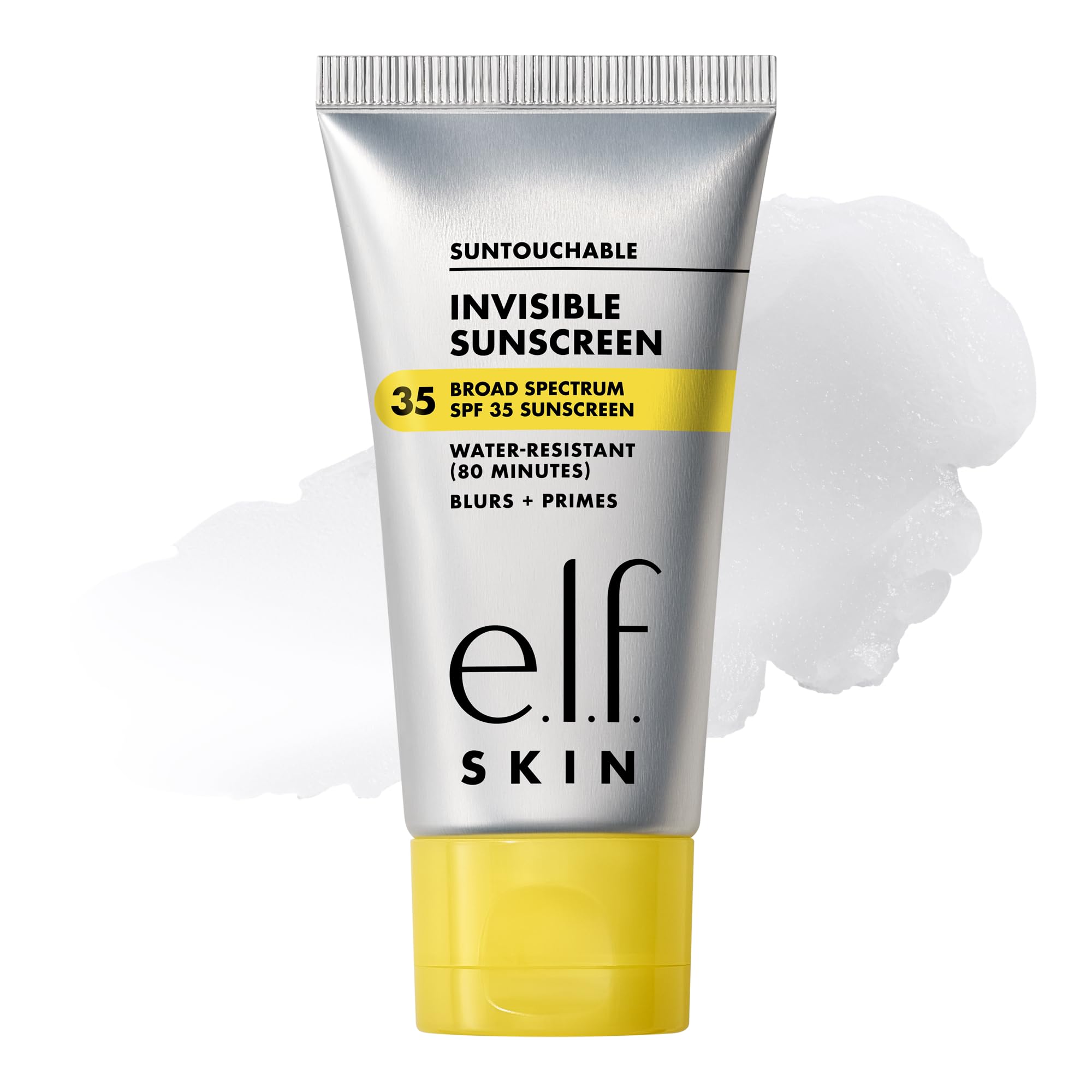 e.l.f. SKIN Suntouchable Invisible SPF 35 Sunscreen Mini, Lightweight Gel for Under Makeup, Daily Face Sunscreen for Women, Vegan & Cruelty-Free