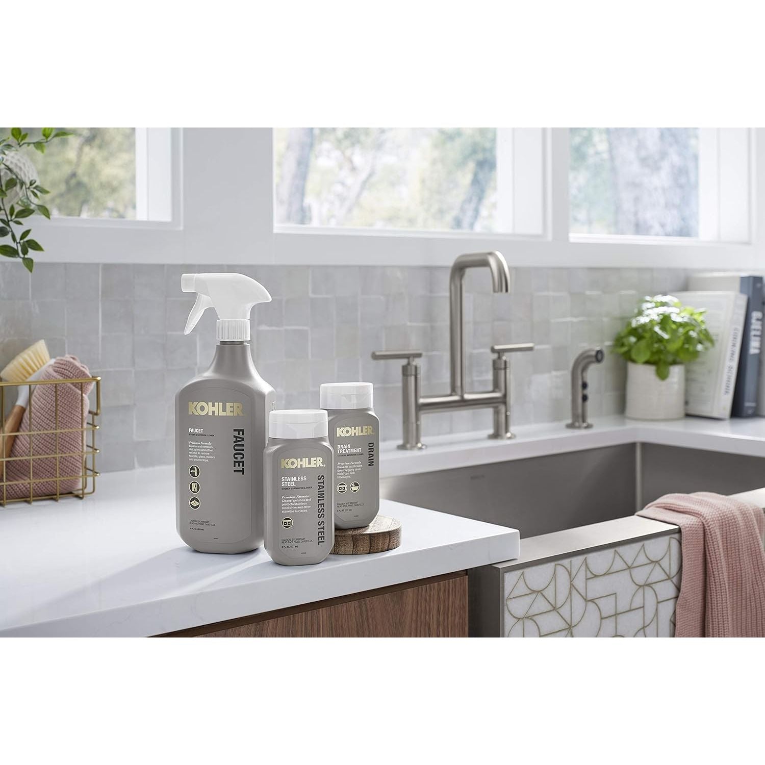 Buy now Kohler K-EC23723-NA Faucet Cleaner, Kitchen and Bathroom Cleaner, 28 FL Oz at indiglob india