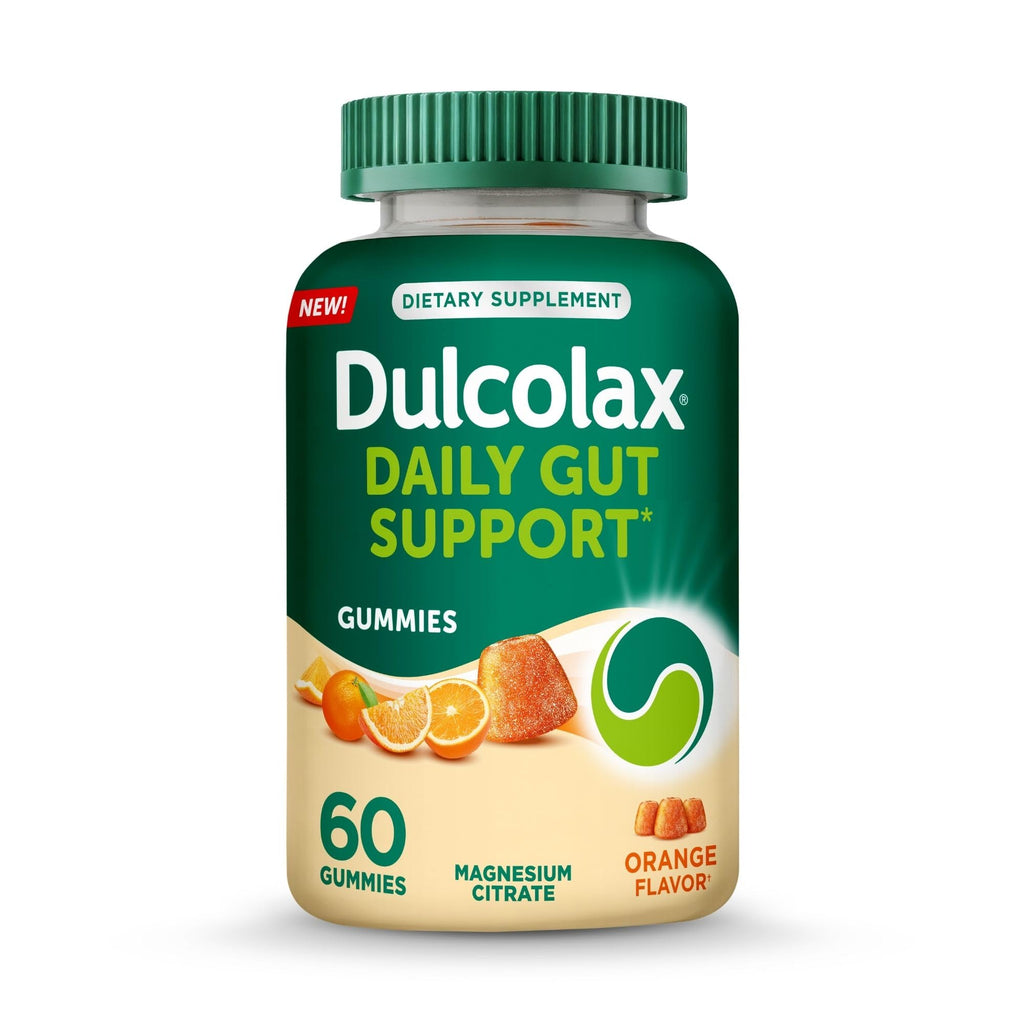 Dulcolax Daily Gut Support Gummies, Magnesium Formula, Stimulant-Free, Berry Flavor, 60 Count