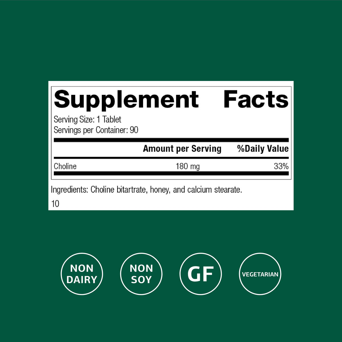 Standard Process Choline, Fat Metabolism & Liver Support, 90 Tablets