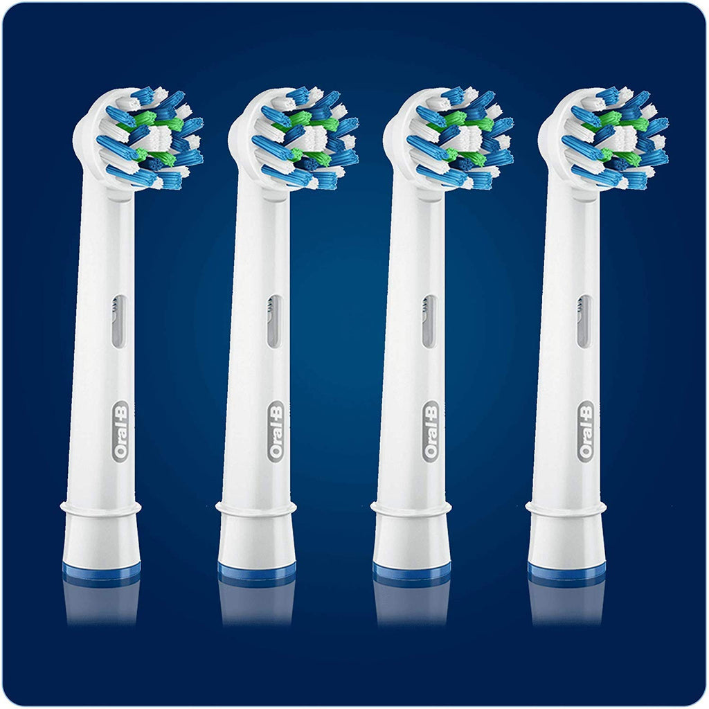 Buy now Oral B Cross Action Replacement Electric Toothbrush Heads x4 at indiglob india