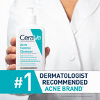 CeraVe Acne Control Cleanser, Face Wash with 2% Salicylic Acid, 8 oz | Skin Care with Niacinamide, Acne Face Wash, Acne Treatment For Face, Ceramides, Fragrance Free, Gentle, Oil Absorbing Clay