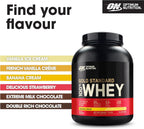 Buy now Optimum Nutrition Gold Standard 100% Whey Protein Powder, Banana Cream, 5 Pound (Packaging May Vary) at indiglob india