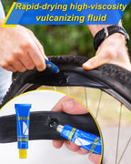 Bike Tire Repair Kit, Bicycle Inner Tube Patch Kit with 4 PCS Tire Repair Glue, 18 PCS Tube Patches & 2 PCS Tire Levers – Portable Case for Bicycle & Inflatable Tubes (Upgrade Suit)