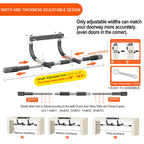 Ally Peaks Pull Up Bar for Doorway,Multiple Levels Width Adjustable Pull Up Bar Accurately Match Wide and Narrow doorframe,Indoor Chin-Up Bar Workout Bar,USA Original Patent