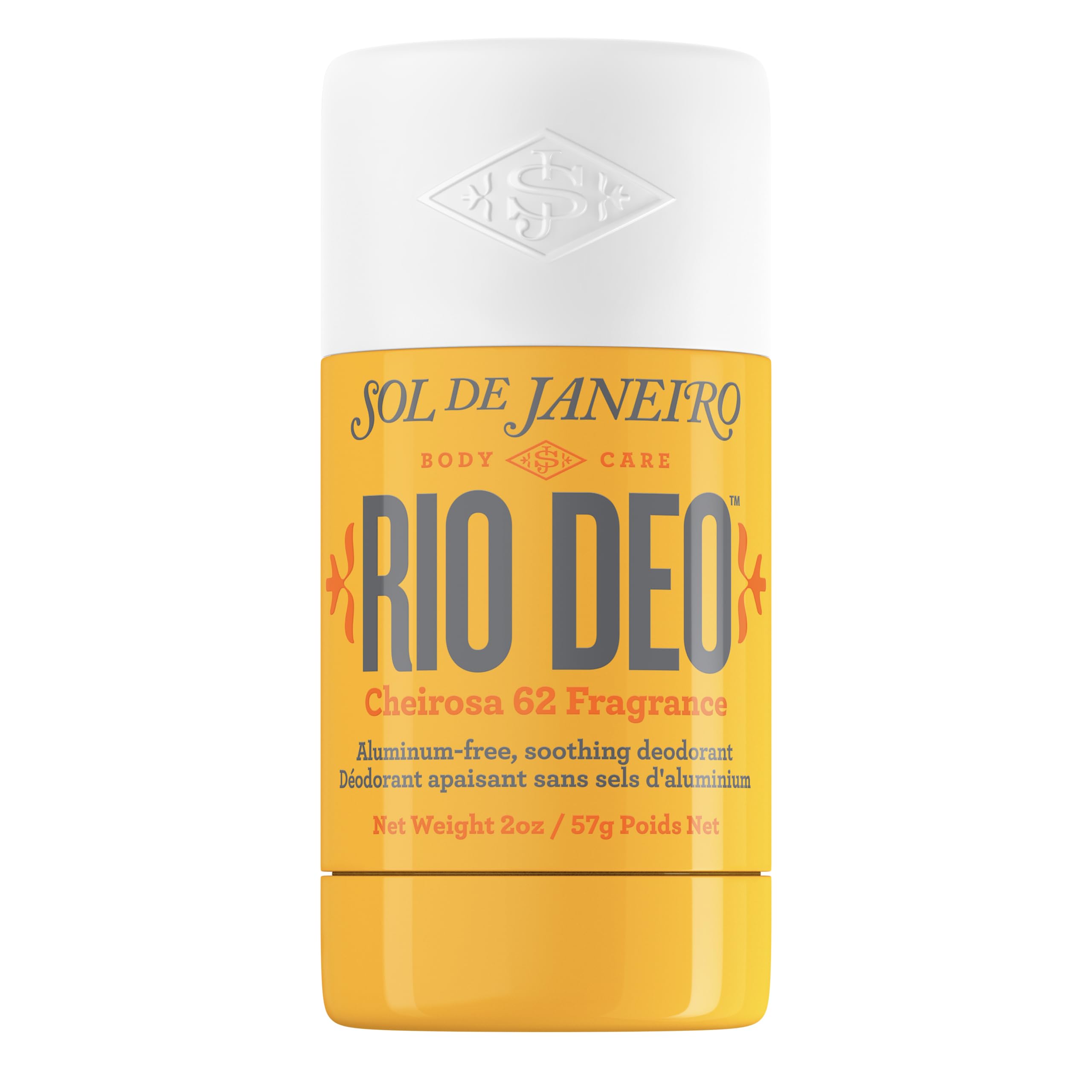 Sol de Janeiro Rio Deo - Refillable Aluminum Free Deodorant | Aluminum Free, Baking Soda Free, Prevents Odor, Soothing & Moisturizing, Gently Exfoliates, Evens Skin Tone