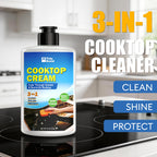 Glass Cooktop Cleaner & Polish Kit, Removes Burnt-On Food & Grease, 8.8 oz