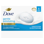Dove Gentle Exfoliating Beauty Bar Soap , Renewing 8 Count 3.75 oz | For exfoliating care, Helps smooth dull skin, With plant-based cleansers, Sulfate-free