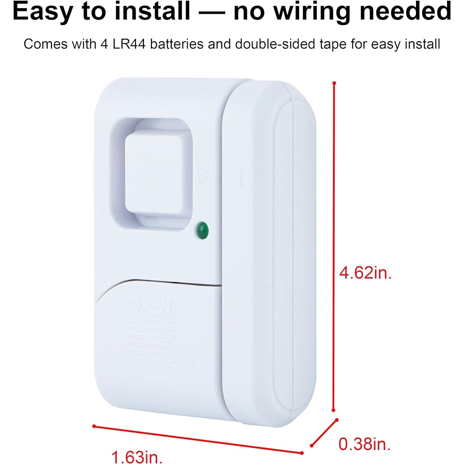 Buy now GE Personal Security Window and Door Alarm, 2 Pack, DIY Protection, Burglar Alert, Wireless Chime/Alarm, Easy Installation, Home Security, Ideal for Home, Garage, Apartment and More, White, 45115 at indiglob india