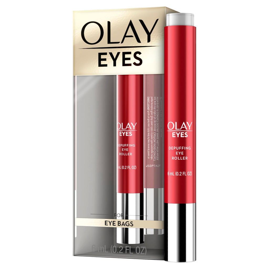 Buy now Olay Eye Treatment Eyes Depuffing Eye Roller with Vitamin E Massages to Help Reduce Puffiness and Instantly Awaken Tired-Looking Eyes, 0.2 Fl Oz at indiglob india