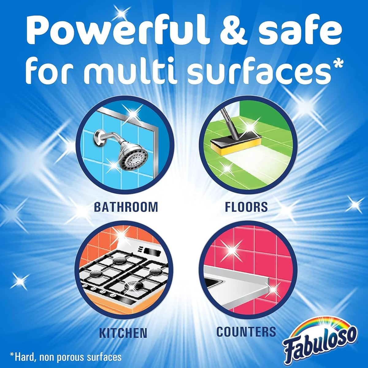 Fabuloso Lemon All Purpose Cleaner, Floor Cleaner Makes 64 Gallons