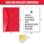 Rude Birthday Card for Men, Funny Birthday Card for Best Male Female Friend