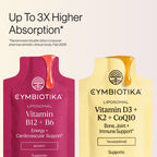 CYMBIOTIKA Liposomal B12 + B6 and D3 + K2 + CoQ10 Bundle