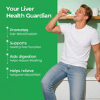 Liver Cleanse Detox & Repair, Organic Milk Thistle Liver Detox Supplement with Turmeric, Ginger, 5-in-1 Support Liver Health & Digestion & Hangover Relief, Vegetarian, Gluten-Free,60 Packs