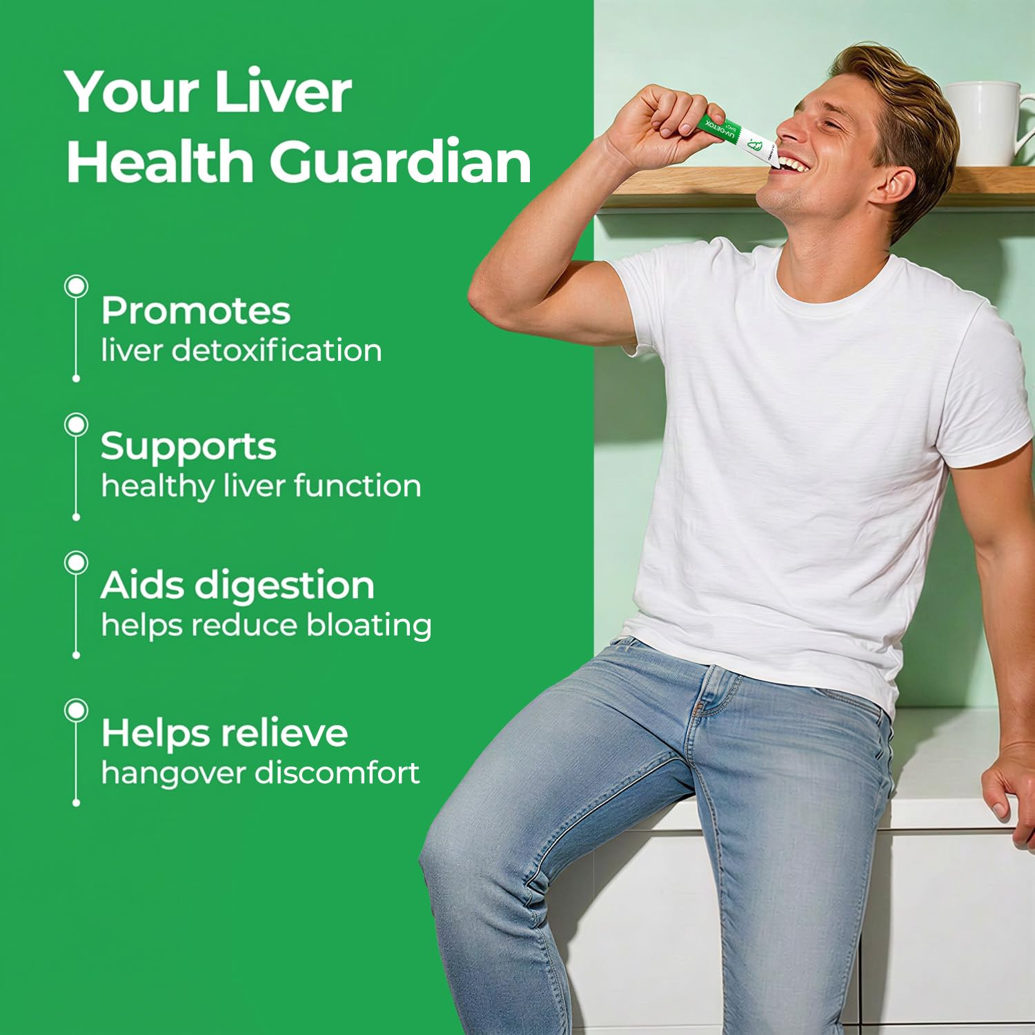 Liver Cleanse Detox & Repair, Organic Milk Thistle Liver Detox Supplement with Turmeric, Ginger, 5-in-1 Support Liver Health & Digestion & Hangover Relief, Vegetarian, Gluten-Free,60 Packs