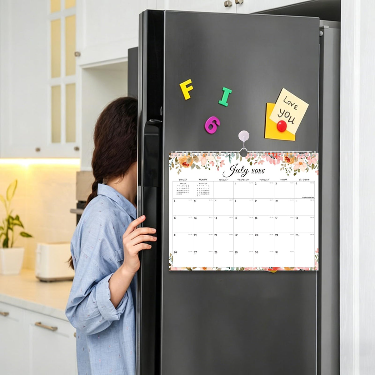 2026-2027 Wall Calendar - 18 Months Wall Calendar 2026-2027 with Thick Paper, Jul 2026 - Dec 2027, 14" x 11", Twin-Wire Binding, Home or Office Calendar for Easy Organizing