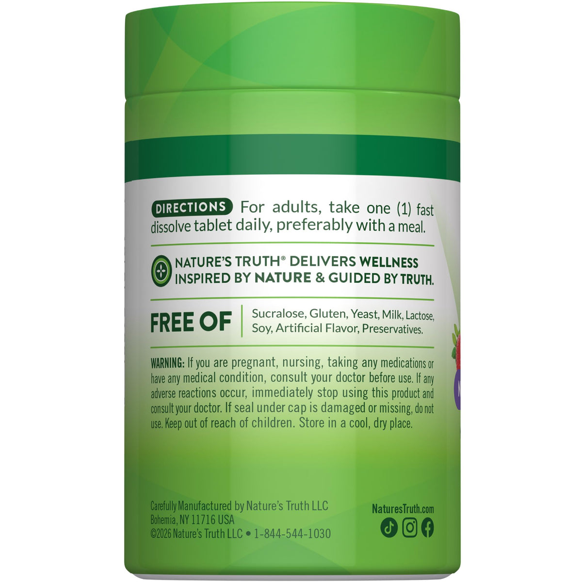 Nature's Truth B12 Vitamin | 5000 mcg | 60 Tablets