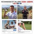 Golf Rangefinder with Slope On/Off 1500 Yards 7X Magnification Golf Gifts