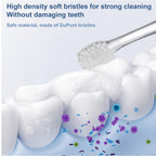 Baby Toothbrush Heads Compatible with Papablic BabyHandy/Toddler Sonic Electric Toothbrushes, Compatible with Brush-Baby BabySonic/Seago SG902/SG602, 5 Pack (3 Years+)