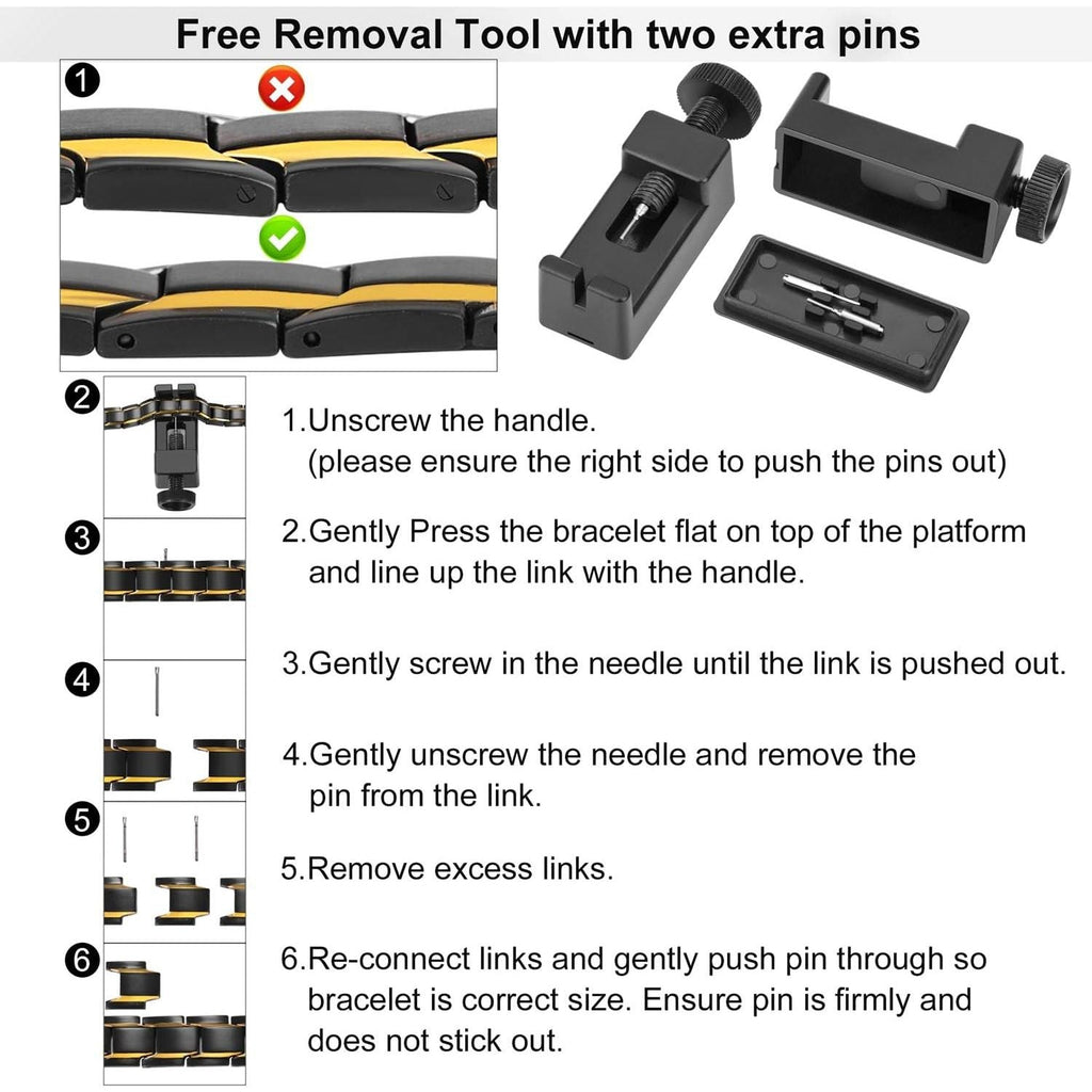 Buy now Feraco Mens Magnetic Bracelet Titanium Steel Magnetic Bracelet with Double Row 4 Elements Magnets (Silver) at indiglob india