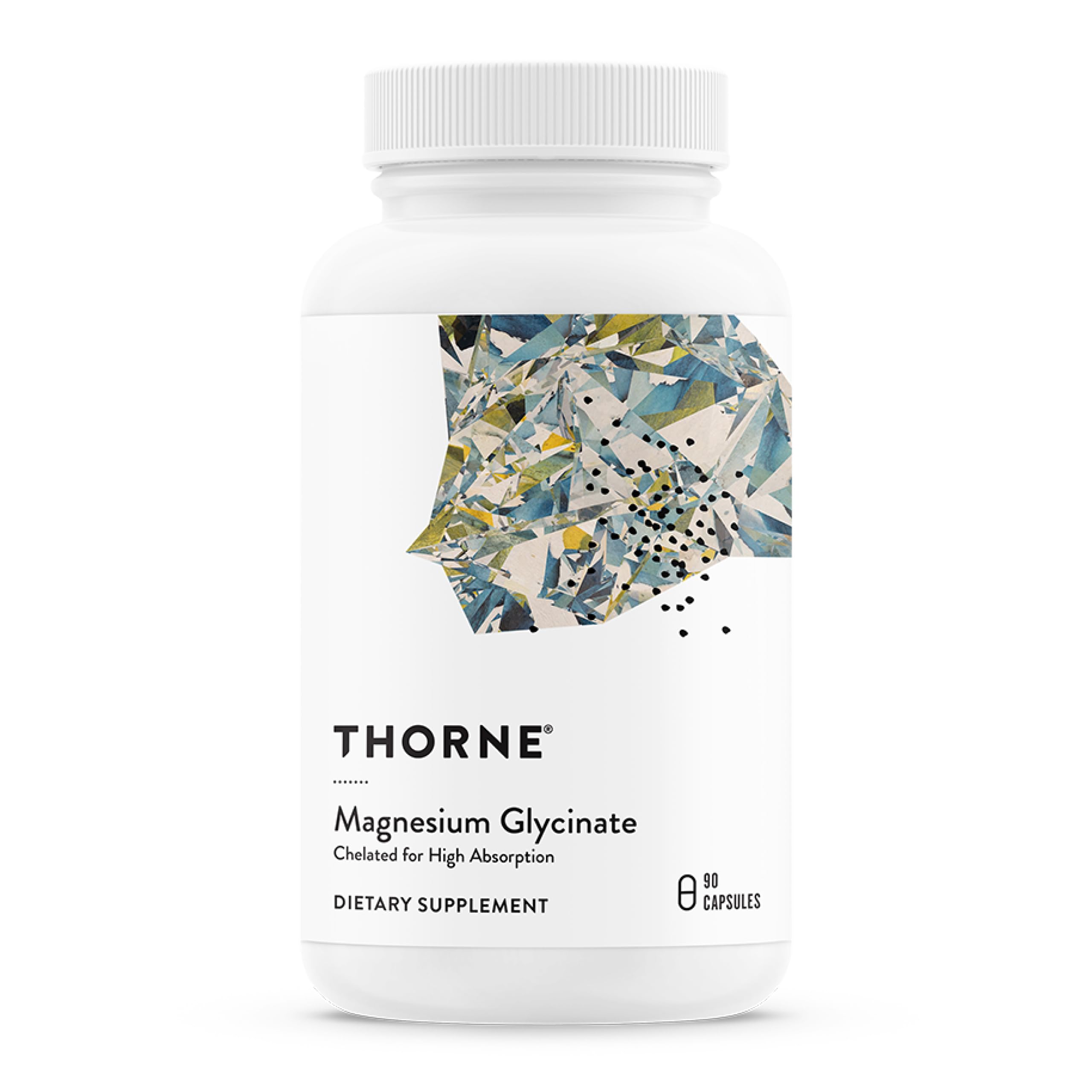THORNE Magnesium Glycinate, Chelated Magnesium Supplement, 90 Capsules | Supports Restful Sleep, Muscle Relaxation, Stress Management, Heart Health & Metabolism*, NSF Contents Certified