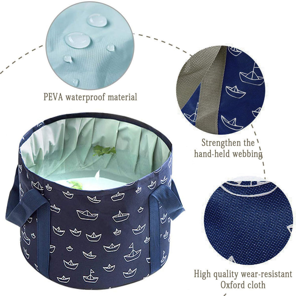 Collapsible Bucket for Soaking Feet, Portable Travel Foot Bath Tub, Foot Soaking Bath Basin Portable, Foot Spa Soaking Feet Home Pedicure Basin Outdoor Camping