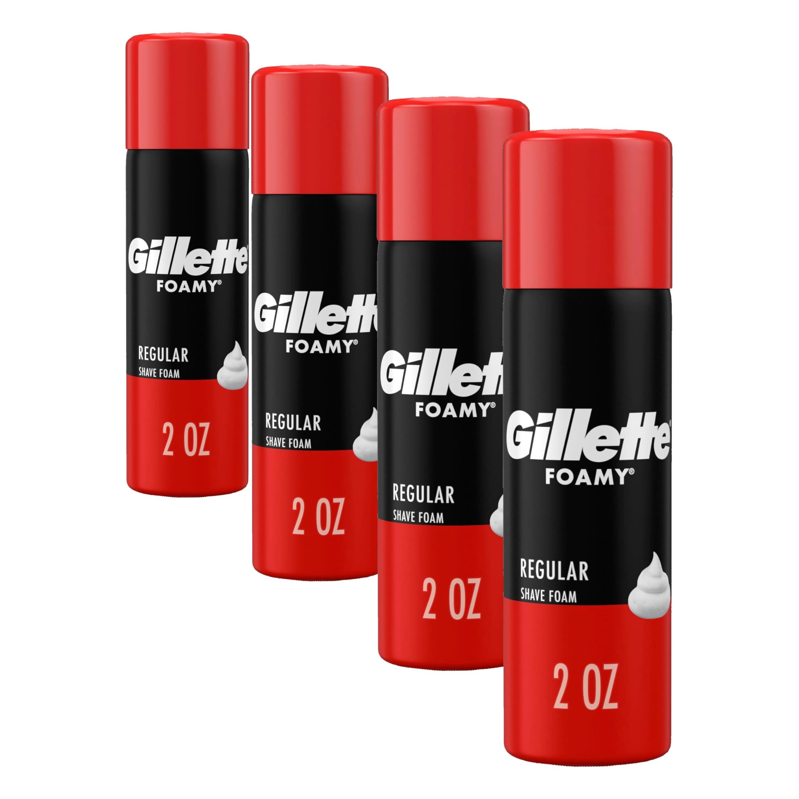 Gillette Foamy Regular Shaving Foam, 2 oz