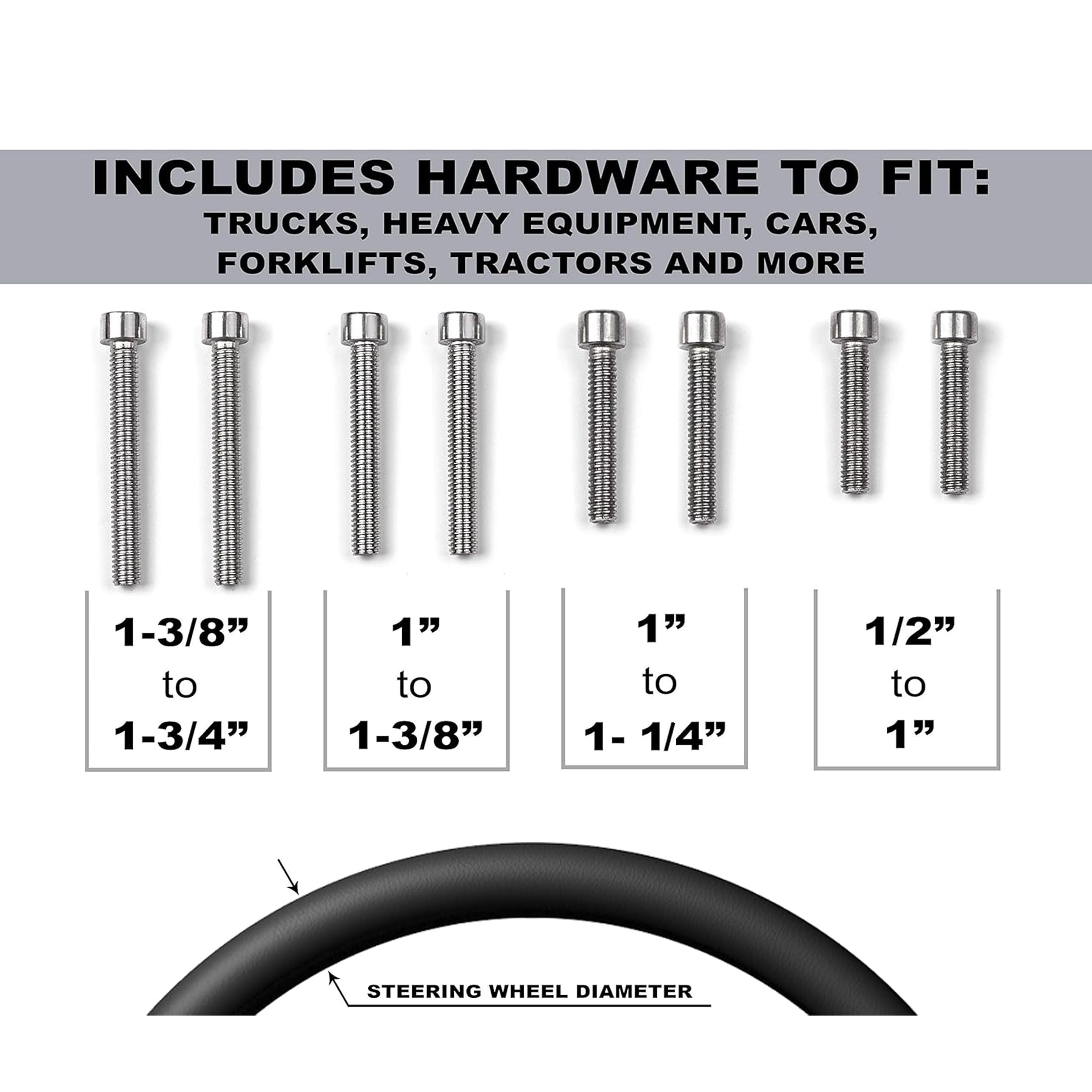 Buy now Deluxe Steering Wheel Power Handle Spinner Knob - Universal Steering Wheel Fit for Cars, Trucks, Tractors, Mowers, Forklifts, etc at indiglob india
