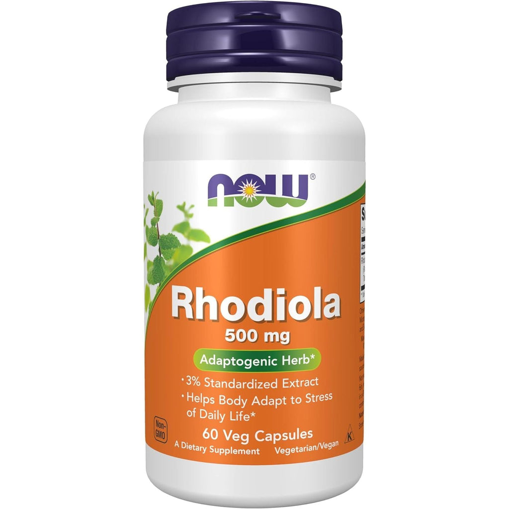 Buy now NOW FOODS Rhodiola 500MG 3PCT Extract60 VCAP, 60 CT 1 at indiglob india