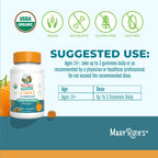 MARYRUTH'S USDA Organic Vitamin C Gummies, Antioxidant, Non-GMO, 60 Count | Vegan Chewable for Ages 14+, Immune Support & Overall Wellness, Gluten Free