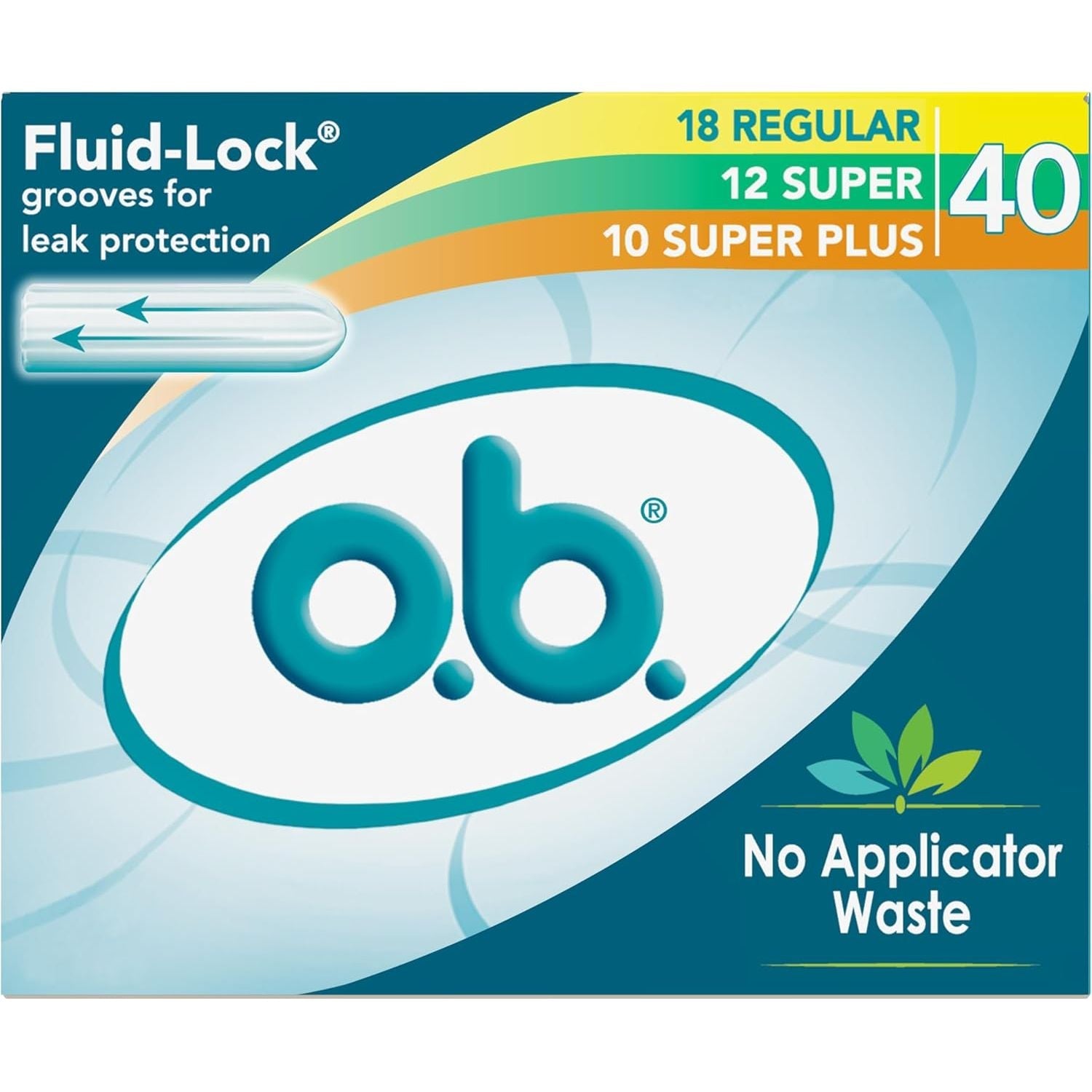 Buy now o.b. Tampons No Applicator, Fragrance-Free - 40ct | Applicator-Free Tampons Super Plus, Feminine Care, ob Tampon Super Plus, Period Products 40 Count (Pack of 1) Multipack (Regular Super Super+) at indiglob india