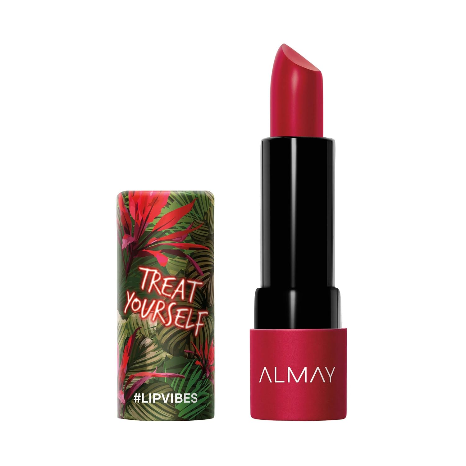 Buy now Almay Lip Vibes Lipstick with Vitamin E Oil & Shea Butter, Matte Finish, Hypoallergenic, Treat Yourself, 0.14 Oz at indiglob india