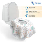 Buy now Toilet Seat Covers Disposable - 20 Pack - Waterproof, Ideal for Kids and Adults – Extra Large, Individually Wrapped for Travel, Toddlers Potty Training in Public Restrooms (Dinosaurs, 20) at indiglob india