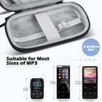 Buy now AGPTEK MP3 MP4 Player Case for 2.4 inch MP3 Player, for Gracioso/for ChenFec/for Safuciiv/for RUIZU/for Aiworth and Other MP3 Players Under 2.4 inch, Portable Case with Metal Carabiner Clip at indiglob india
