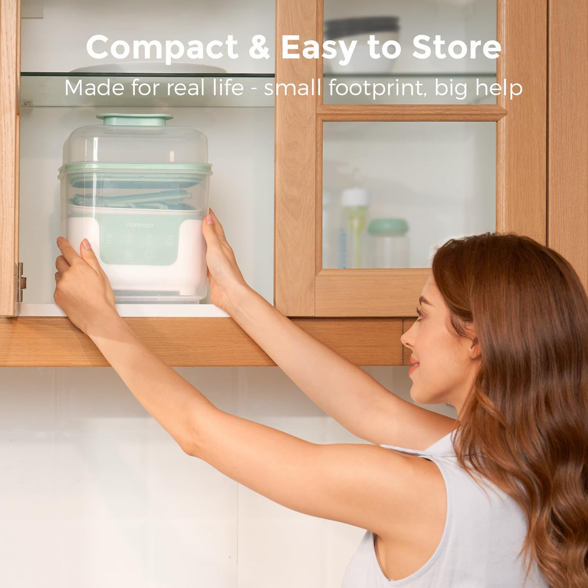 Momcozy New Modular Nesting 4 in 1 Compact Bottle Sterilizer and Dryer