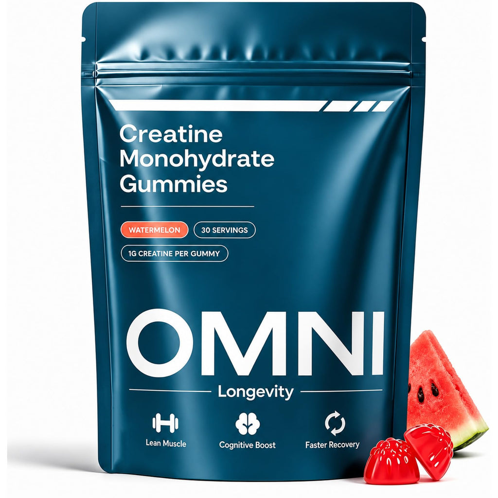 Creatine Monohydrate Gummies for Women & Men | Convenient & Easy to Take | Great Tasting Watermelon Flavor | 1g per Gummy, Low Sugar | 90 Count