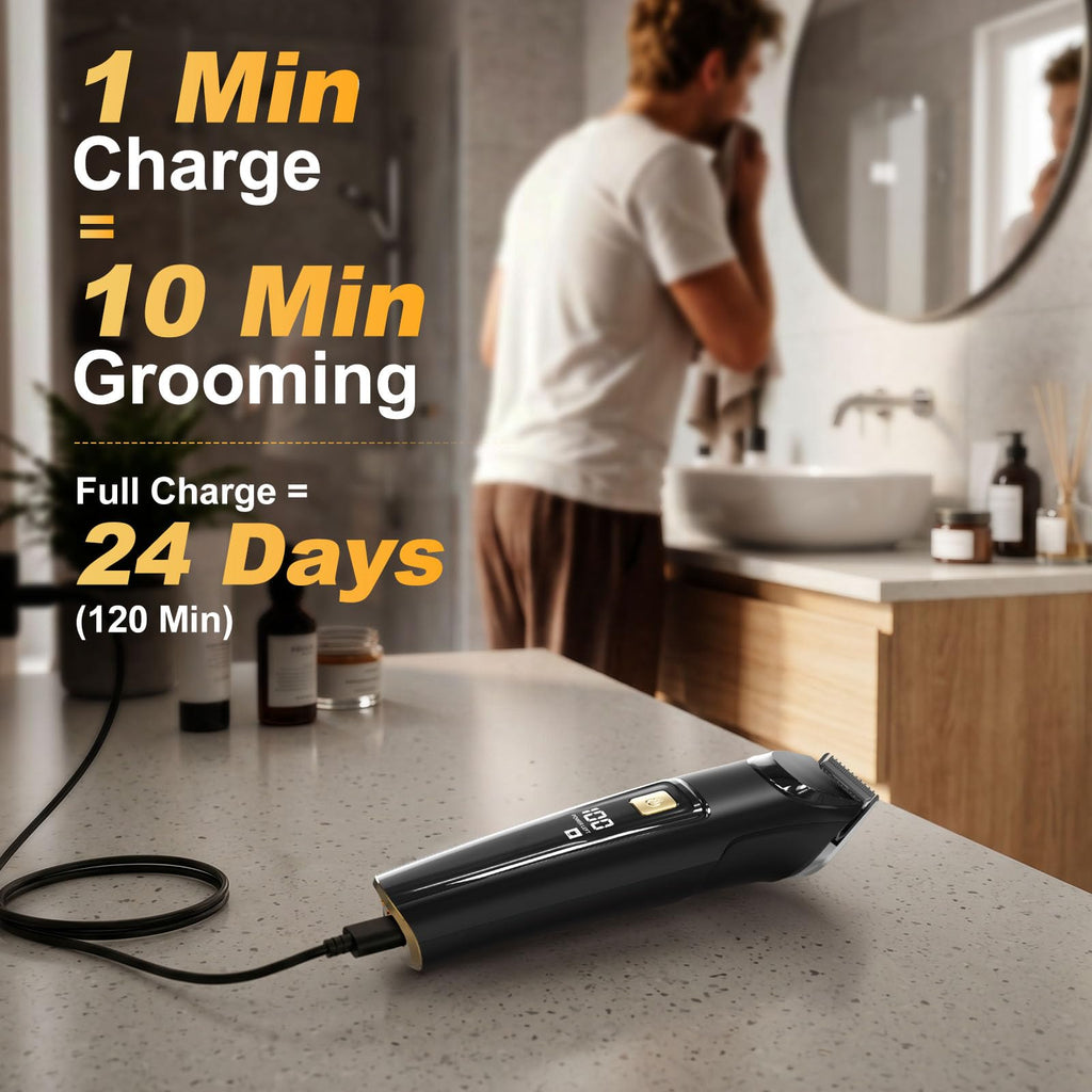 Beard Trimmer for Men, Cordless 18-in-1 Electric Razor & Hair Clipper,Gifts | Waterproof Mustache Grooming Kit, Rechargeable Beard Hair Nose Ear & Body Trimmer, Face Shaver, gift for men,husband & father