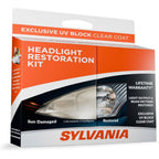Buy now Sylvania Headlight Restoration Kit - Long-Lasting Headlight Repair Kit for Restoring to Like-New Condition - Surface Activator, Exclusive UV Coating, Clarifying Compound & More - No Tools Required Complete Kit at indiglob india