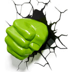 Buy now 3D Light FX Marvel Avengers Hulk Fist 3D Deco Light, Plastic at indiglob india