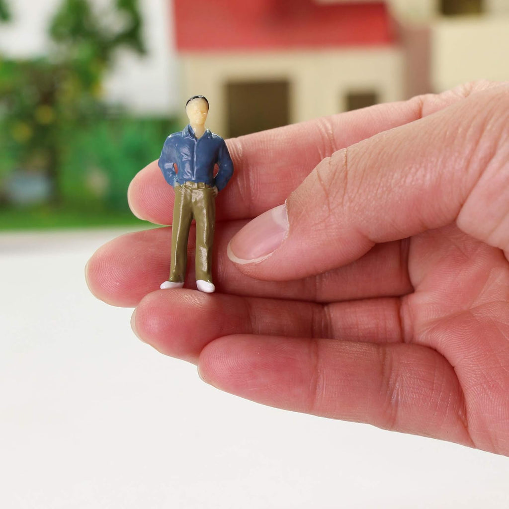 Buy now P50 Model Trains Architectural 1:50 O Scale Painted Figures O Gauge Sitting and Standing People for Miniature Scenes New (50PCS) at indiglob india