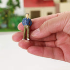 Buy now P50 Model Trains Architectural 1:50 O Scale Painted Figures O Gauge Sitting and Standing People for Miniature Scenes New (50PCS) at indiglob india