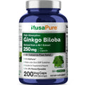 NusaPure Ginkgo Biloba, Vegan, 250mg, 200 Veggie Capsules - 200 Servings